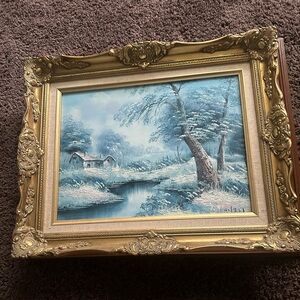 antique gold picture